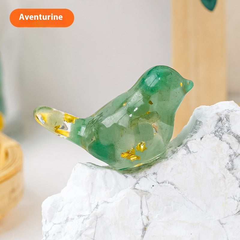 Crystal Bird Ornaments | Natural Gemstone Bird Figurines for Home Decor and Healing Energy
