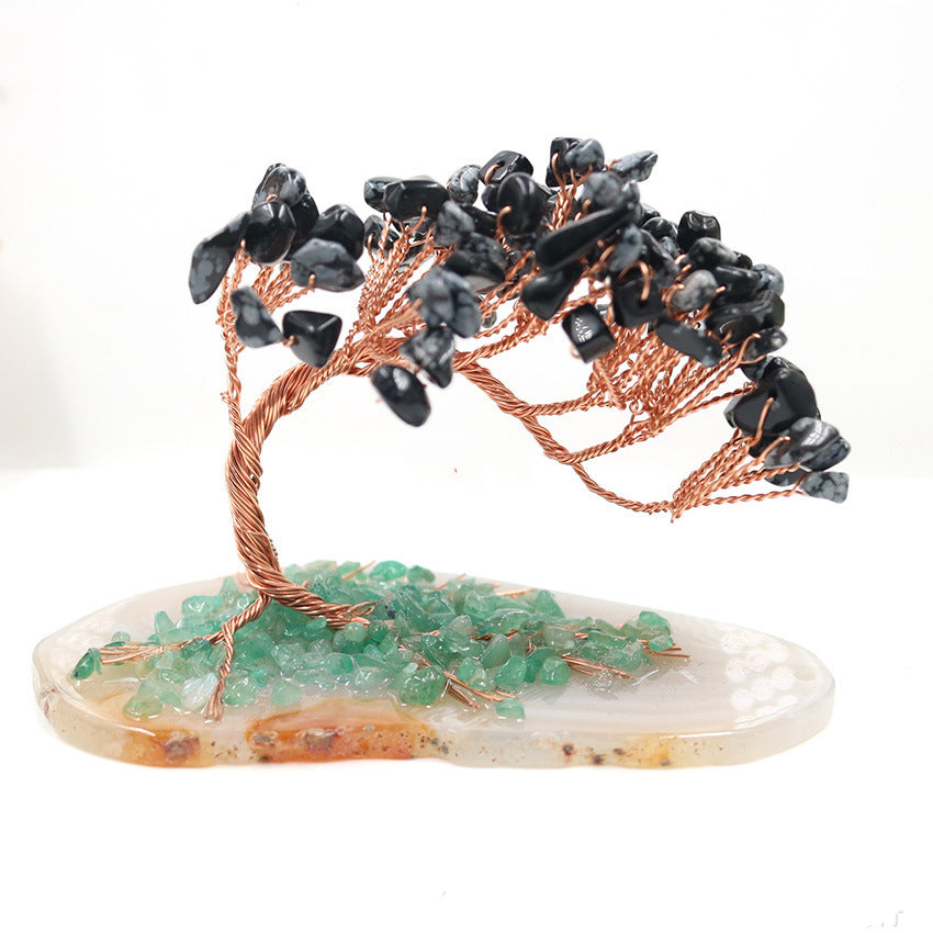Crystal Tree of Life Ornament | Gemstone Money Tree for Home Decor & Feng Shui
