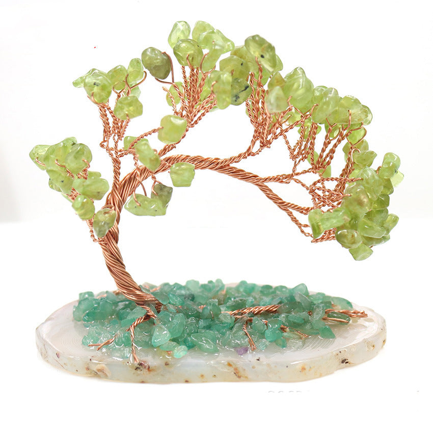 Crystal Tree of Life Ornament | Gemstone Money Tree for Home Decor & Feng Shui