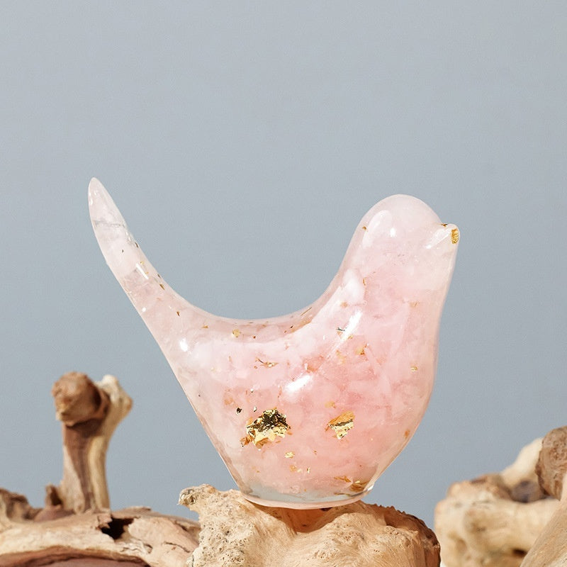 Crystal Bird Ornaments | Natural Gemstone Bird Figurines for Home Decor and Healing Energy