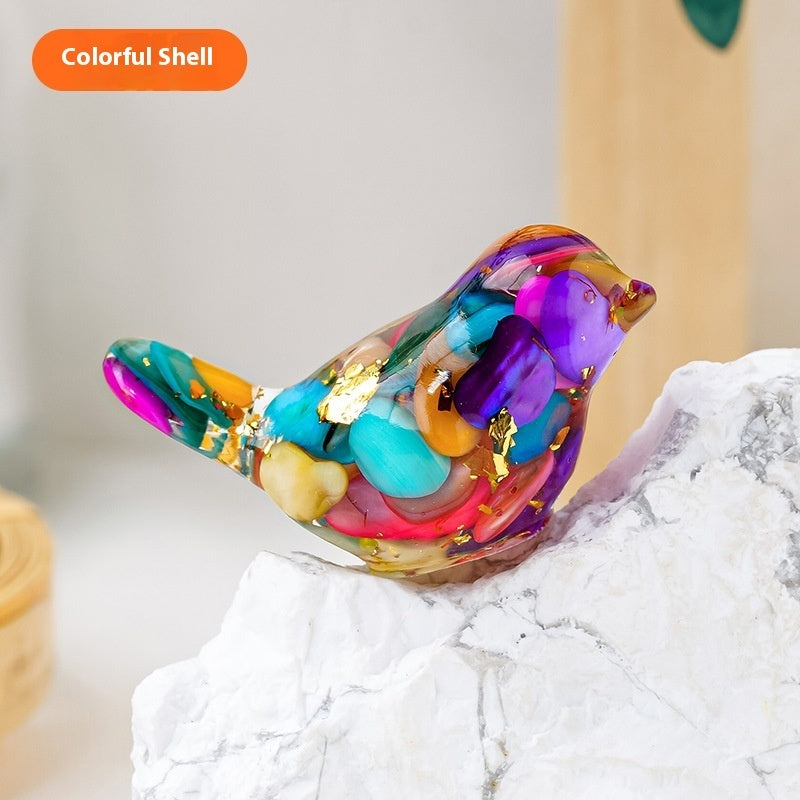 Crystal Bird Ornaments | Natural Gemstone Bird Figurines for Home Decor and Healing Energy