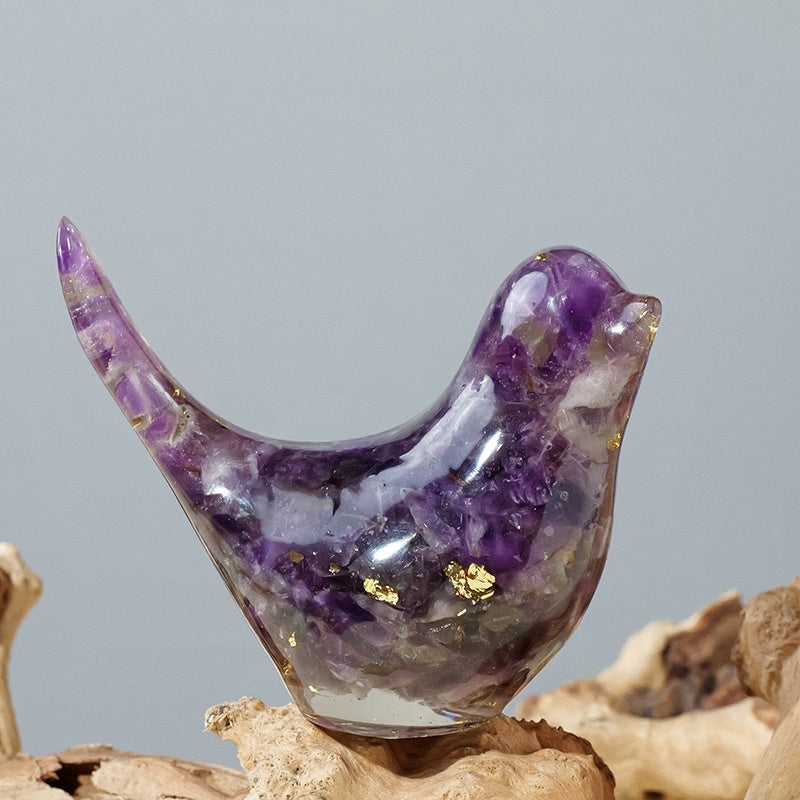 Crystal Bird Ornaments | Natural Gemstone Bird Figurines for Home Decor and Healing Energy