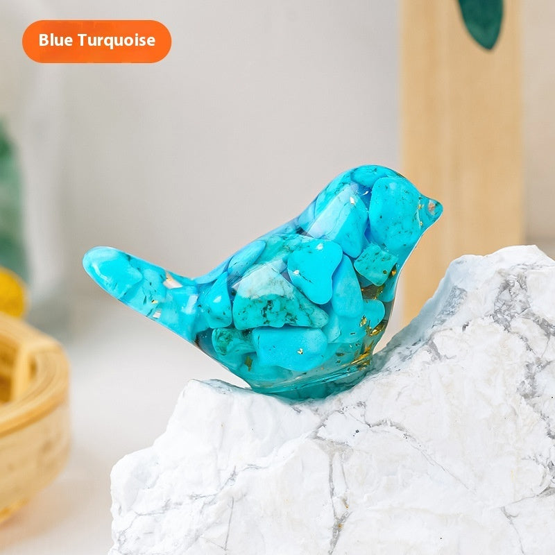 Crystal Bird Ornaments | Natural Gemstone Bird Figurines for Home Decor and Healing Energy