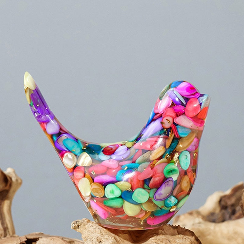 Crystal Bird Ornaments | Natural Gemstone Bird Figurines for Home Decor and Healing Energy