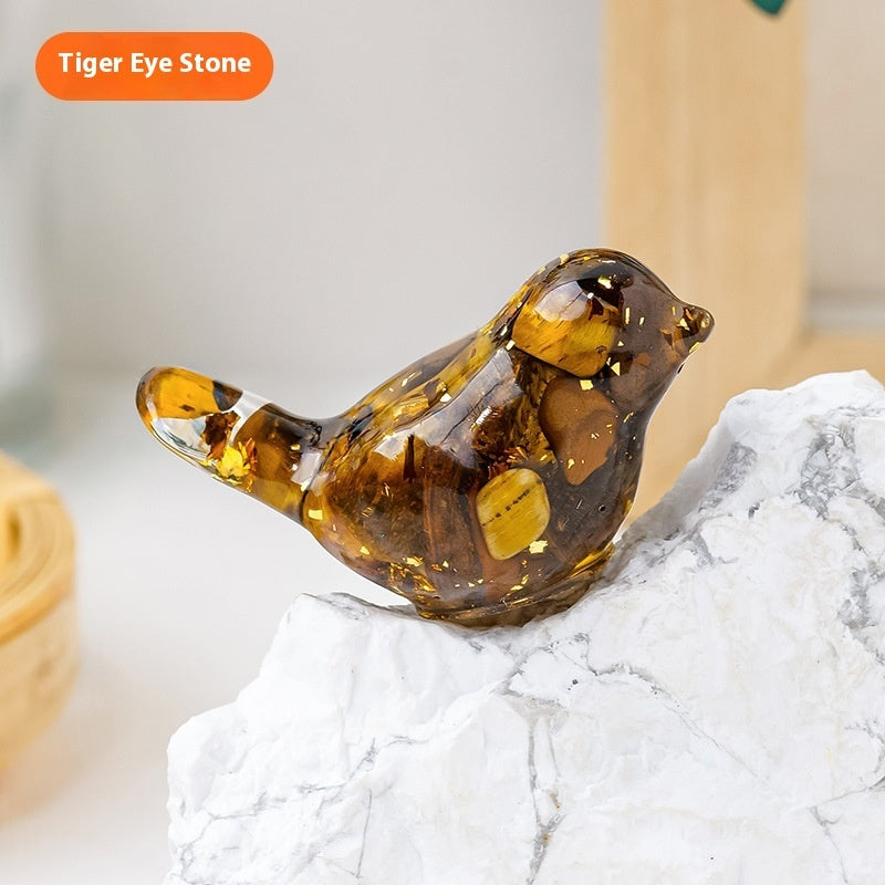 Crystal Bird Ornaments | Natural Gemstone Bird Figurines for Home Decor and Healing Energy