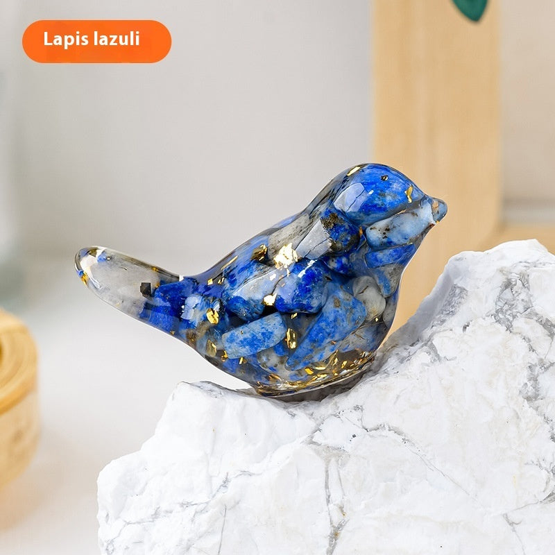 Crystal Bird Ornaments | Natural Gemstone Bird Figurines for Home Decor and Healing Energy