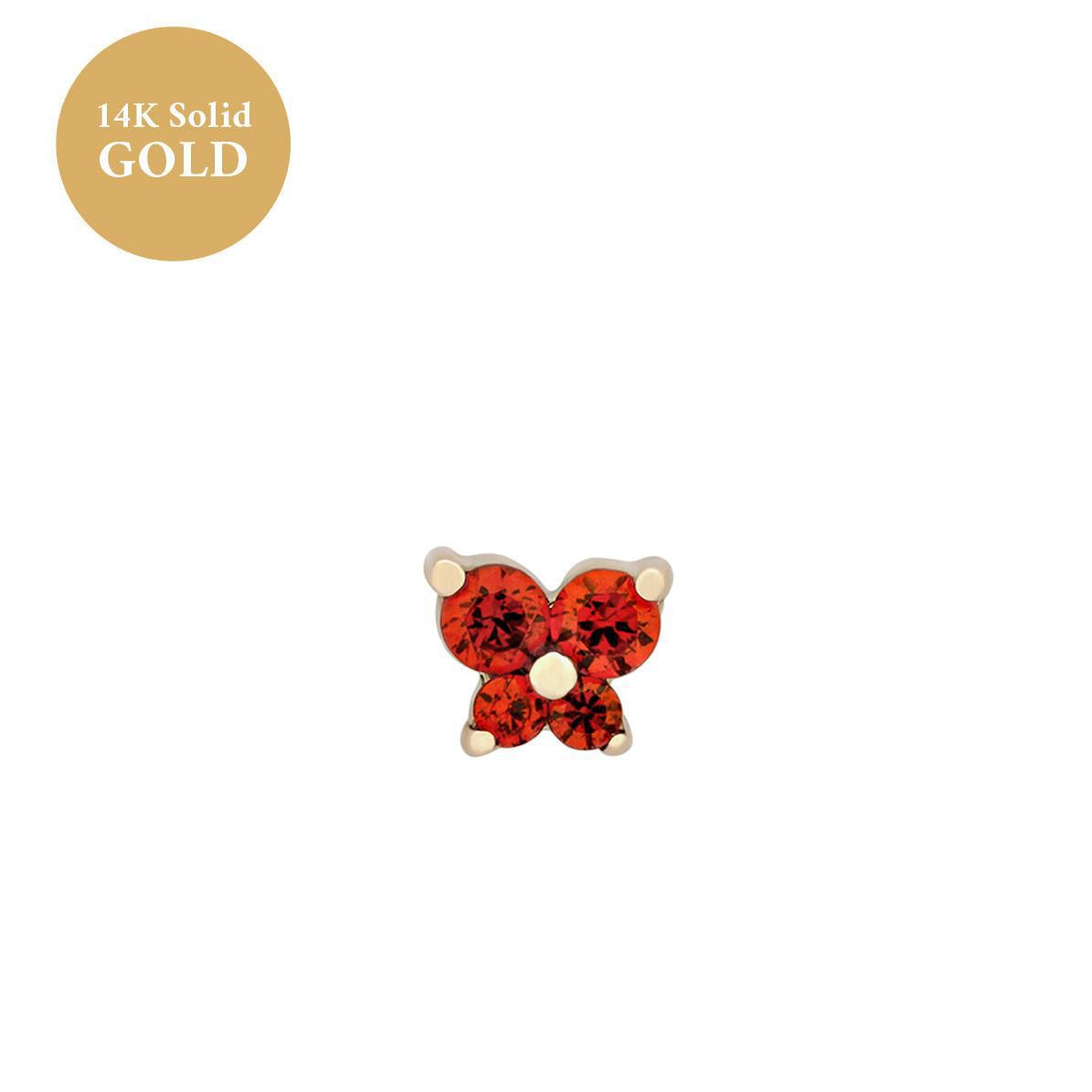 Fashion Jewelry Personality Fashion Screw Zircon Butterfly Studs