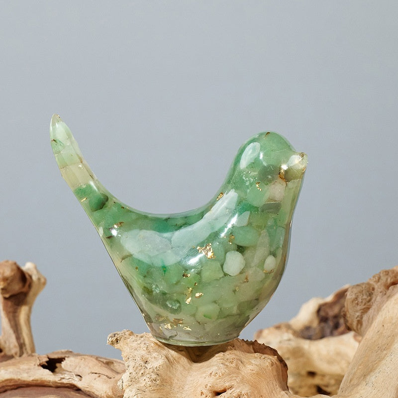 Crystal Bird Ornaments | Natural Gemstone Bird Figurines for Home Decor and Healing Energy