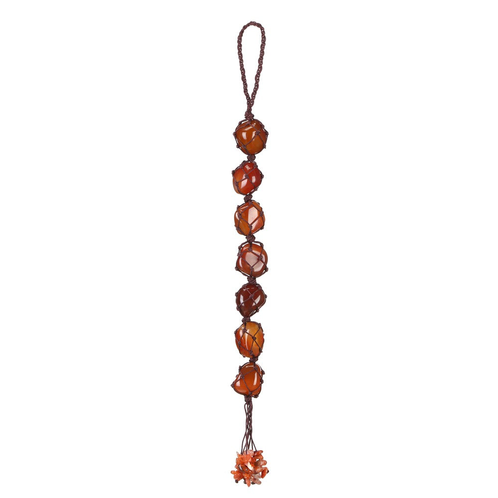7 Chakra Healing Crystal Pendant | Natural Gemstone Hand-Woven Pendant for Meditation & Energy Balance
