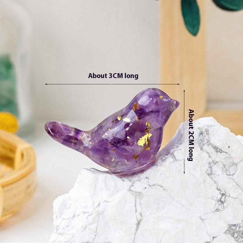 Crystal Bird Ornaments | Natural Gemstone Bird Figurines for Home Decor and Healing Energy